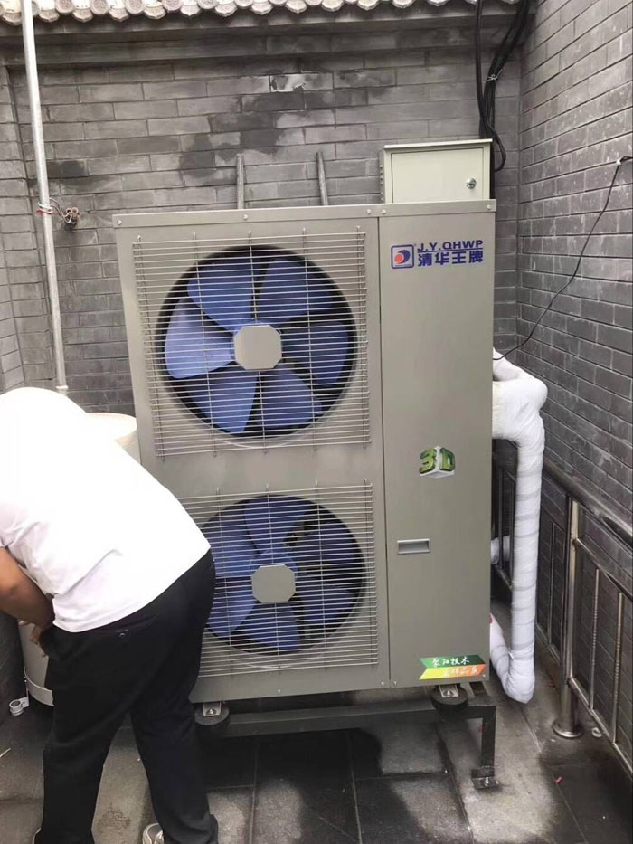 煤改電空氣能聚陽公司用戶安裝案例