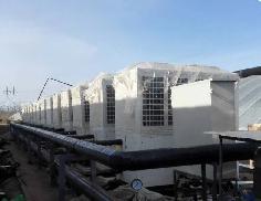 聚陽王牌北京牛欄山四季陽光花卉大棚空氣能釆曖項目