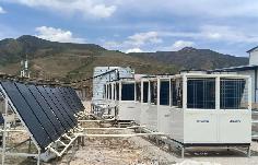 中鐵三局采用聚陽光伏板熱泵低溫采暖2萬平